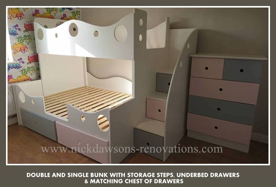 CHILDRENS STORAGE BEDS, BESPOKE CHILDRENS BEDS